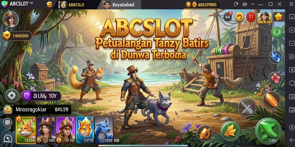 Tangkapan layar gameplay ABCSLOT menampilkan aksi seru dan eksplorasi luas.