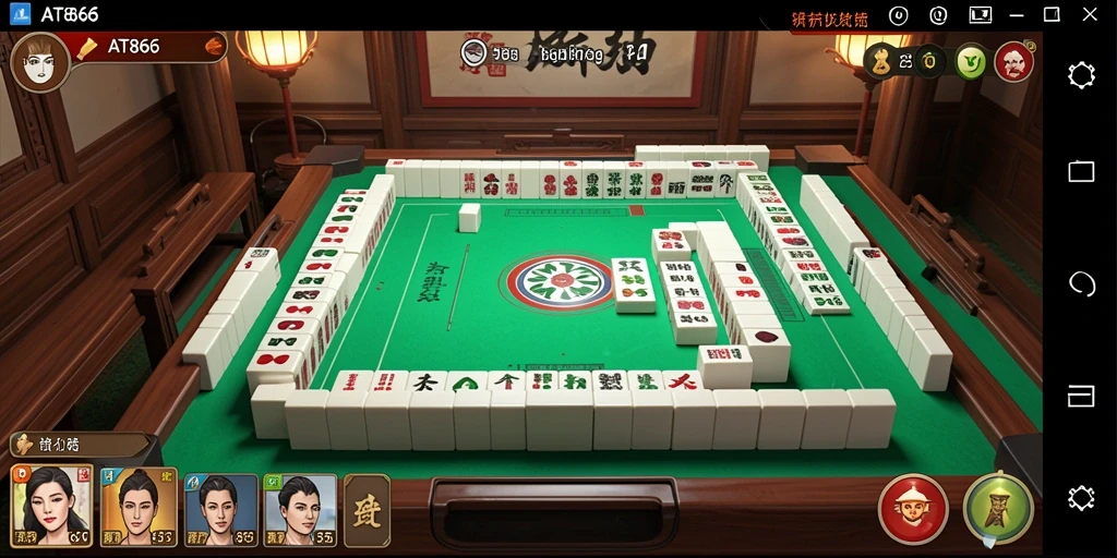Tampilan menarik dari game Mahjong AT866 dengan gameplay yang seru.