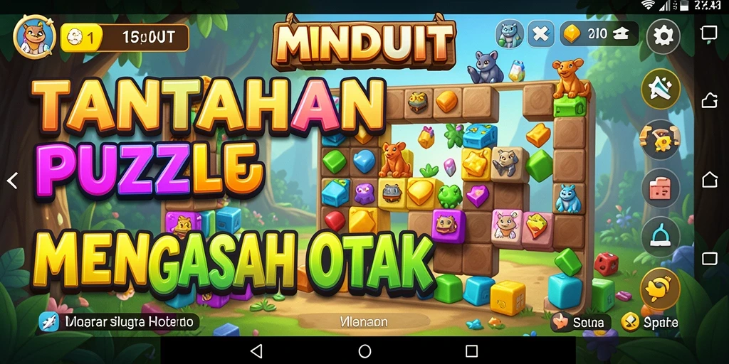 Tampilan gameplay MNDUIT yang menantang dan menarik.