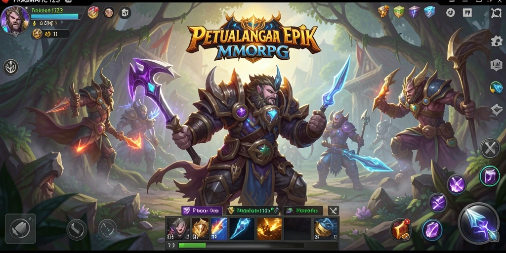 Tampilan gameplay seru dari PRAGMATIC123 dalam dunia MMORPG.