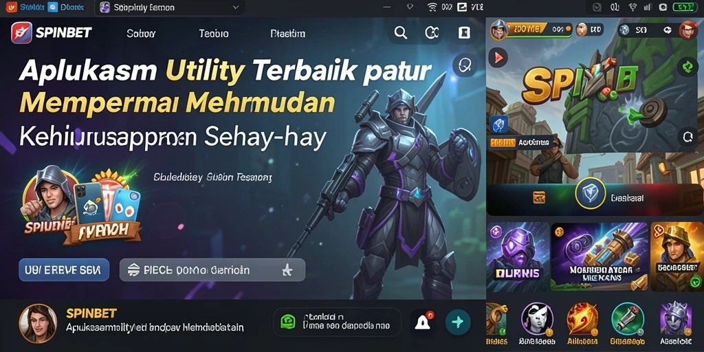 Tampilan utama SPINBET yang menampilkan fitur pengingat dan pengelola waktu.