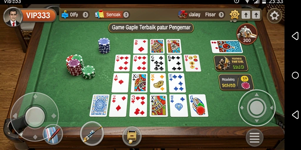 Tampilan gameplay Gaple yang menarik di <strong>VIP333</strong>.
